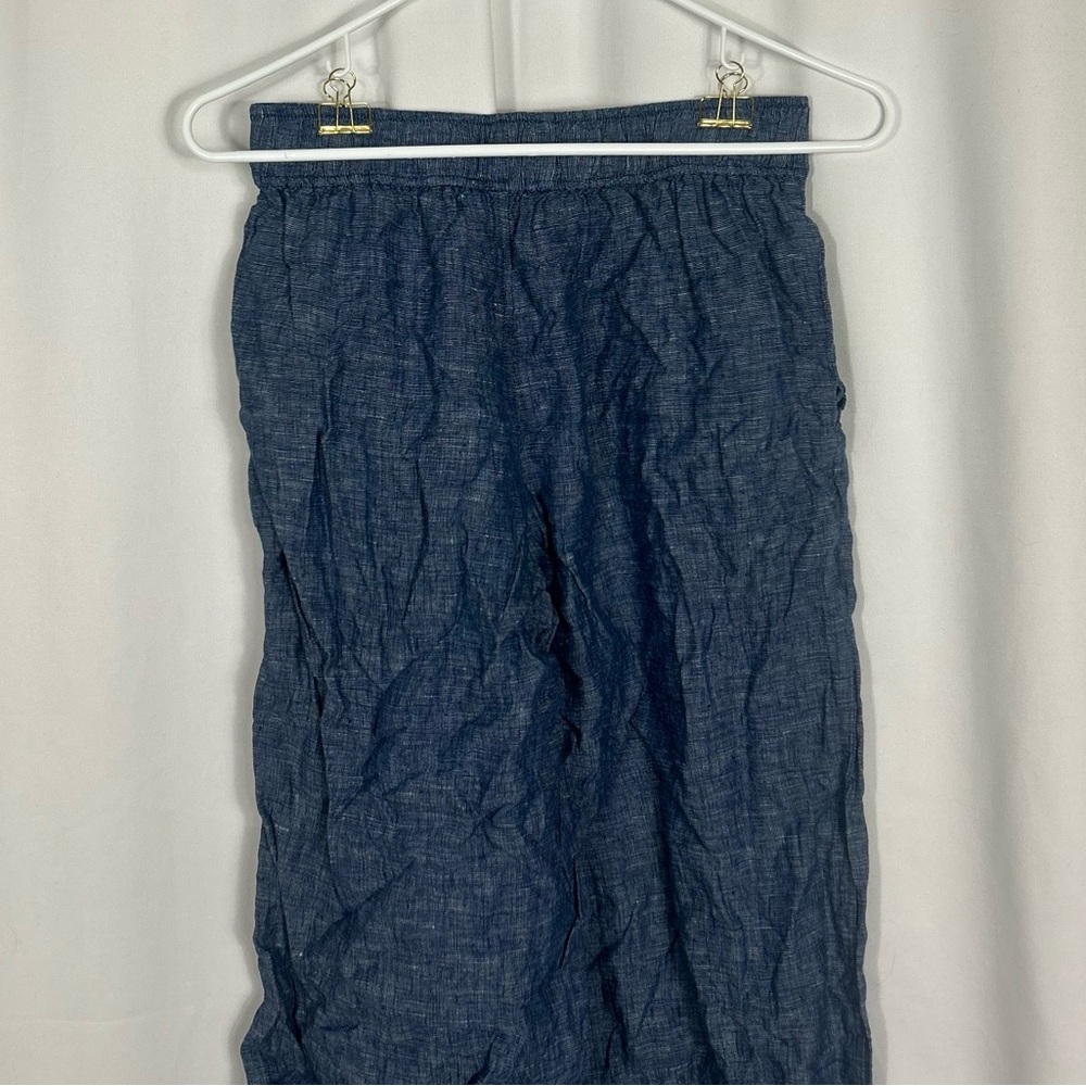 Sigrid Olsen Linen Elastic Waist Pants Pockets S - image 4